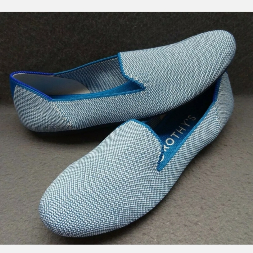 Rothy's 7.5 38 The Classic Loafer Indigo Cloud Blue Slip-On